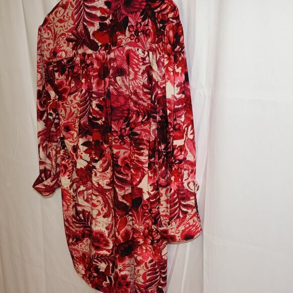 Cocomo Tunic Top Size Small Roll Tab Sz Small Red Black White Graphic - Picture 16 of 16
